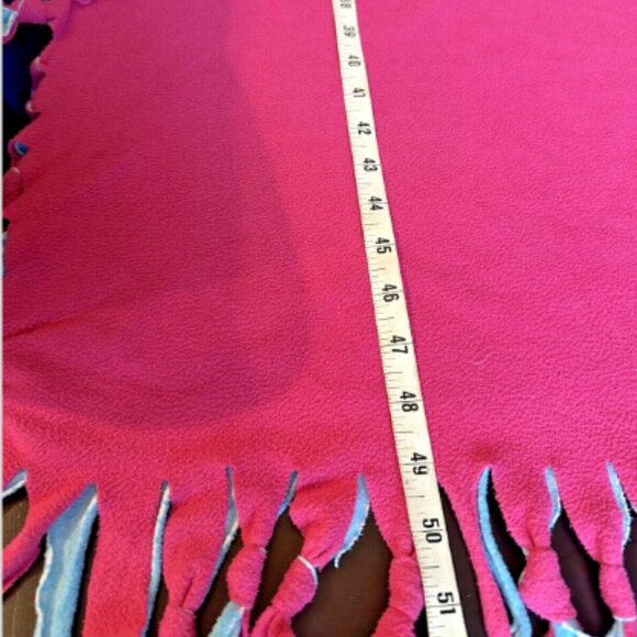 Doc McStuffins Hand Tied Fleece Throw Blanket Lamb Lollipops and Lemonade Disney - Picture 4 of 4